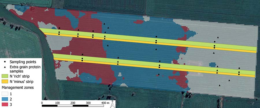 Figure 1 Trial layout at the 64-hectare South Australian core site near Tarlee. SOURCE Dr André Colao 