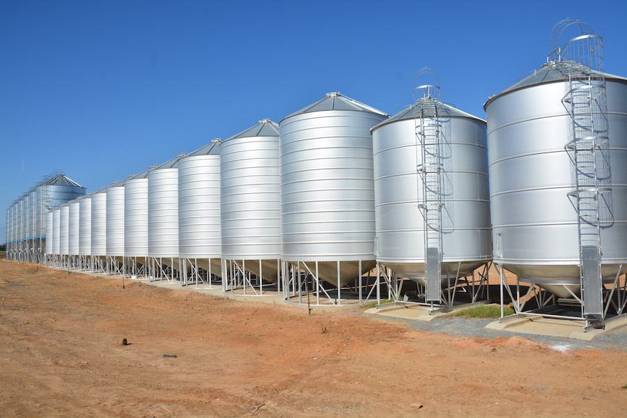 on-farm grain storage silos
