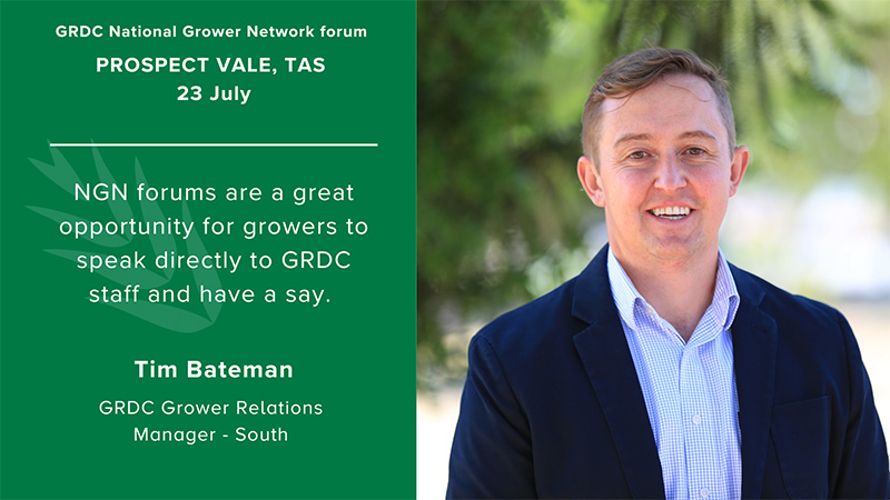 Image of Time Bateman, GRDC Grower Relations Manager - South.