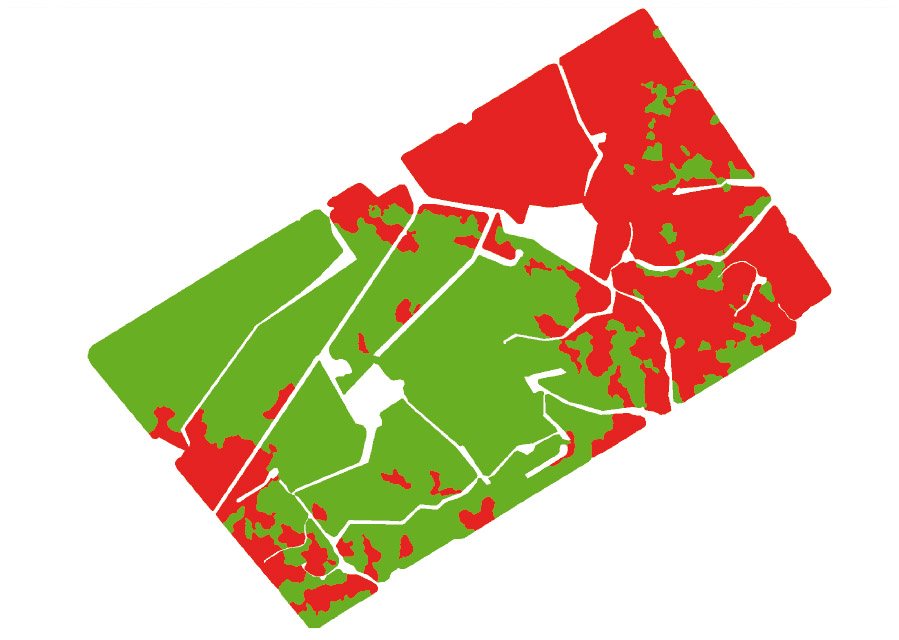 Map combining radiometrics and groundtruthing