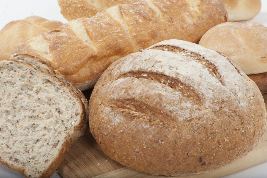 Australian bread products made from wholegrain flour.