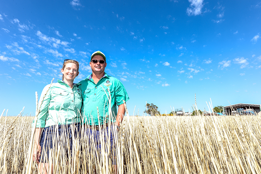 robyn and paul in standing stubble