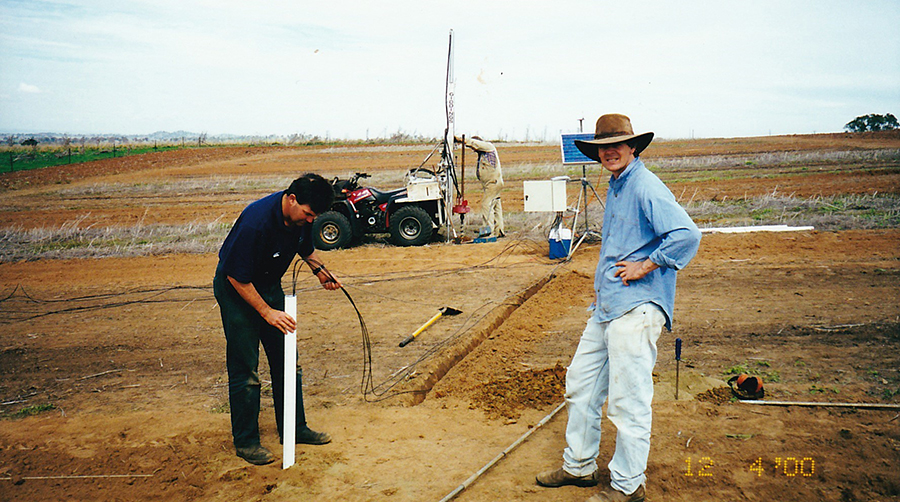 Dr Paul Hutchinson on the left