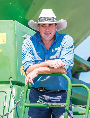 Charlie Clark farms in the Billa Billa district  in Queensland.