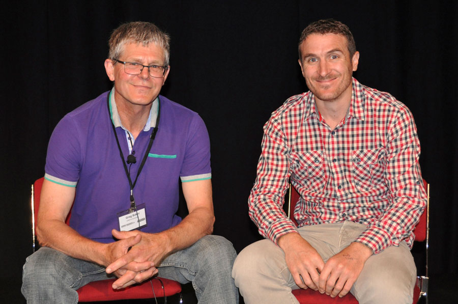 Professor Paul Umina (right) and Greg Baker