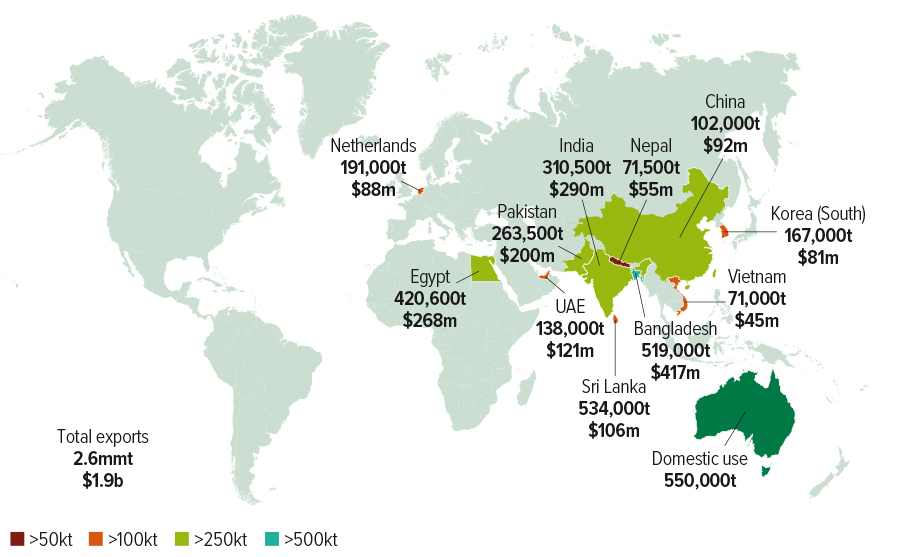 map of the world showing markets