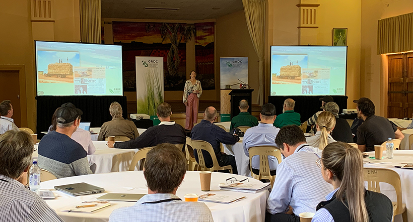 Image of a GRDC Farm Business Update presentation.